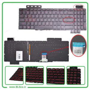 کیبورد لپ تاپ ایسوس Asus FX504 بک لایت دار