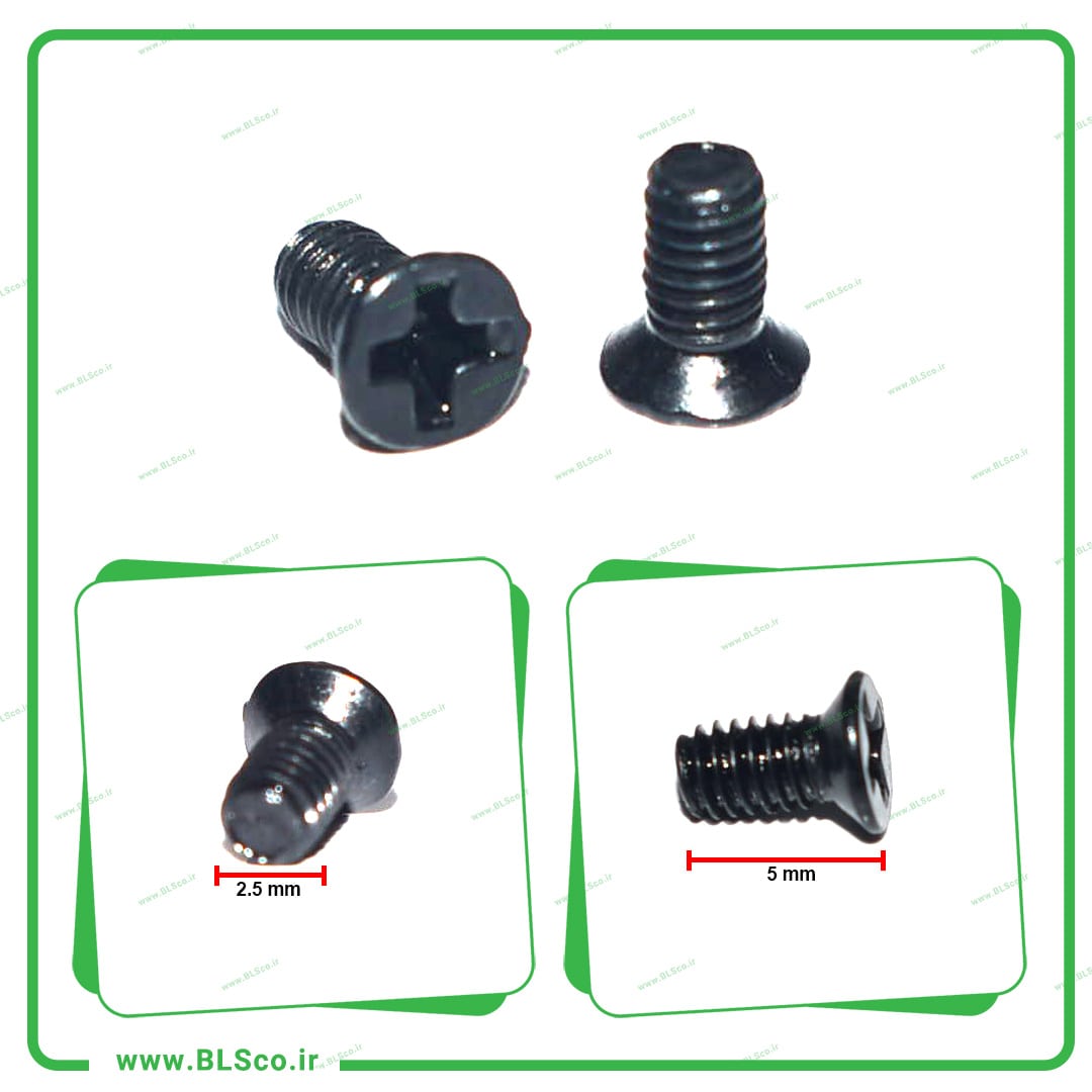 1003210 پیچ لپ تاپ سایز M2.5X5MM (بسته 10 عددی) - Image 1