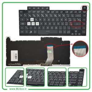 کیبورد لپ تاپ ایسوس Asus G531 مشکی بکلایت دار