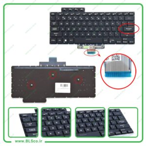 کیبورد لپ تاپ ایسوس Asus ROG Zephyrus GU603 مشکی بکلایت‌دار